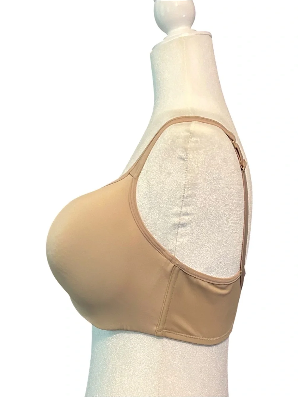 Cacique Smooth Lightly Lined Balconette Bra SZ 38DDD in Nude